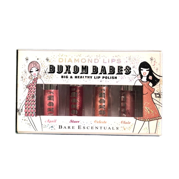 Buxom Other - Bare Escentuals Buxom Babes Diamond Lips Gloss Set HTF Discontinued NWT